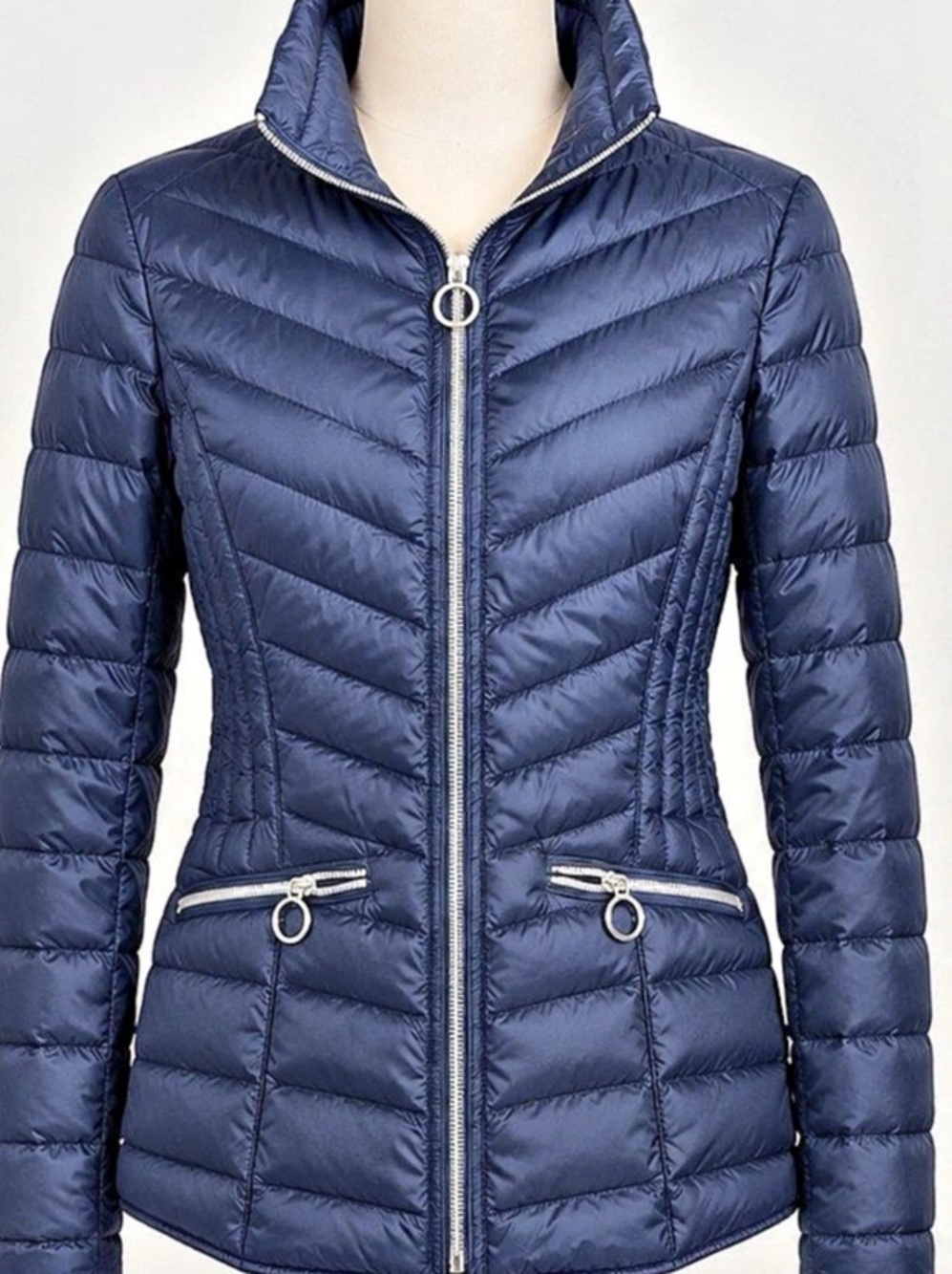 Michael Kors Packable Down Coat in Black  XS Like New